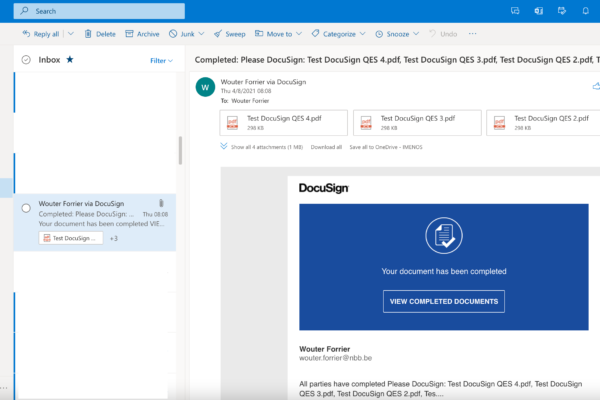 docusign signining complete
